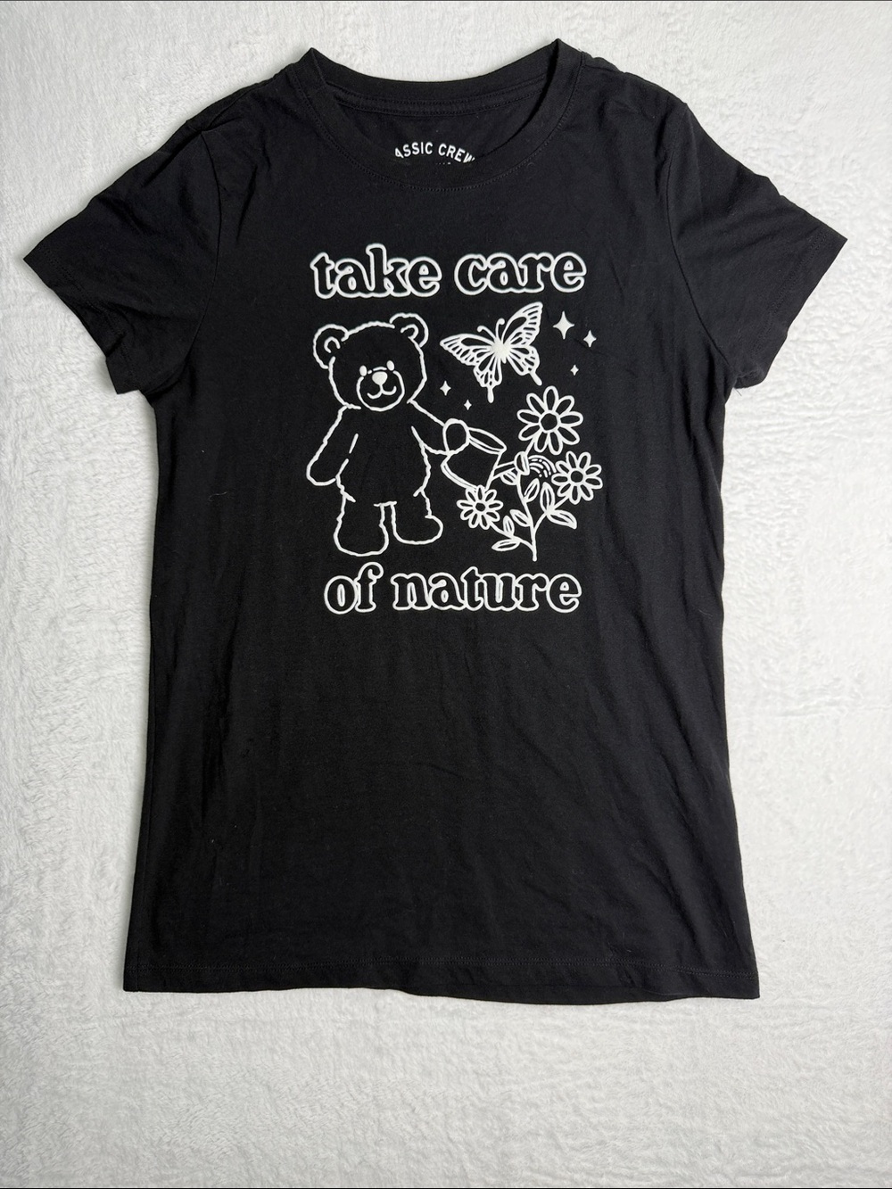 Classic Black Kids 'Take Care of Nature' Graphic Tee